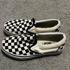 checkered slip on vans